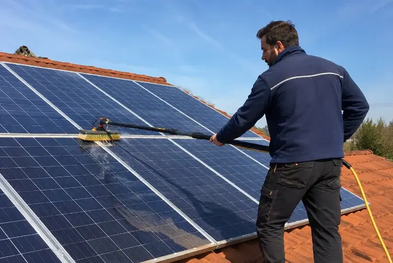 Nettoyage et entretien de panneaux solaires à Bussière-Badil